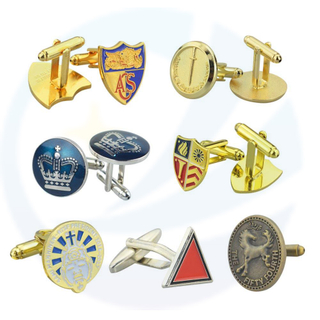 مورد الشركة المصنعة Cufflink Logo Metal Cuff Links Men Cufflinks ومقاطع التعادل