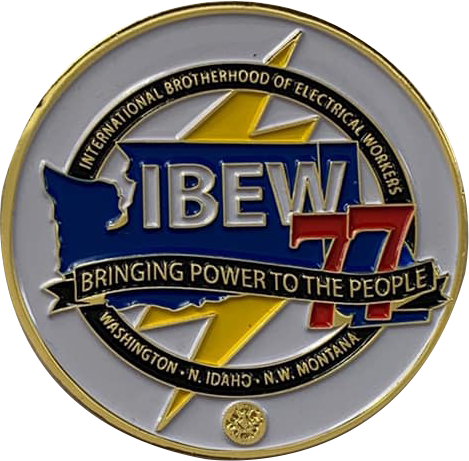عملات قيادة عسكرية مخصصة مخصصة Custom IBEW التحدي