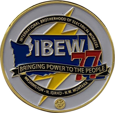 عملات قيادة عسكرية مخصصة مخصصة Custom IBEW التحدي