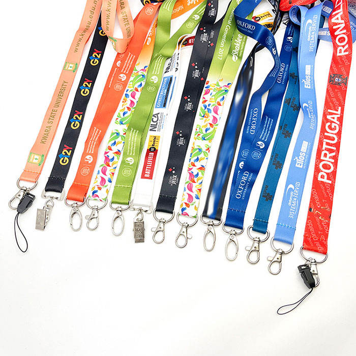 Lanyard Keychain Fabric Boeing Fashion Diving Orange College Football Phone Custom Polyester Lanyard