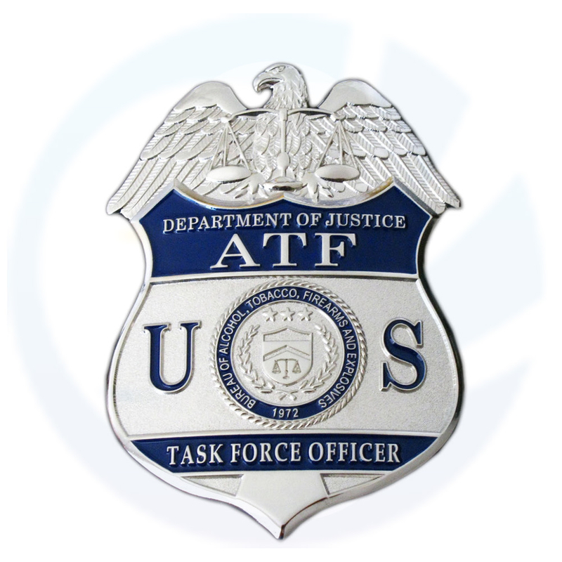 US ATF TFO فرقة العمل ضابط شارة الصلبة الدعائم النسائية النحاسية النحاسية