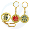 سلسلة مفاتيح السلسلة الشخصية Design Design Gold Soft Minamel keychain spinner عكس مخصص Lion Club 3D Logo Loot