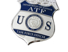 US ATF TFO فرقة العمل ضابط شارة الصلبة الدعائم النسائية النحاسية النحاسية