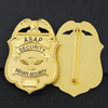 مخصصة مخصصة للشرطة مخصصة عنصر أمن ضابط الشرطة شارة المصنعة المصنعة الحرف المعدنية صنعت شارة NYPD كاملة الذهب الطلاء